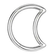 Titanium Segmented Clicker - Moon - Piercing Planet