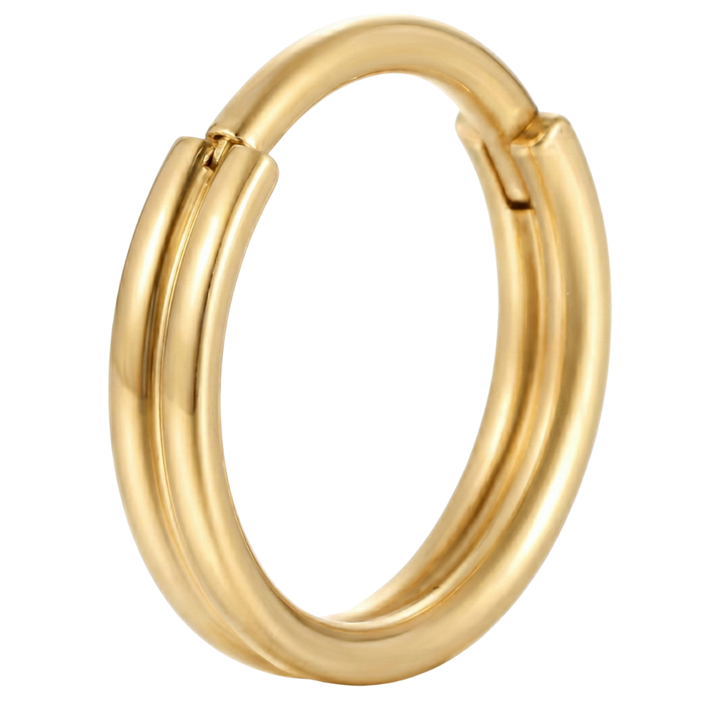 Titanium Double Thick Segment Clicker - Circle