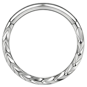 Titanium Clicker Segmented Spike-Circle Structure