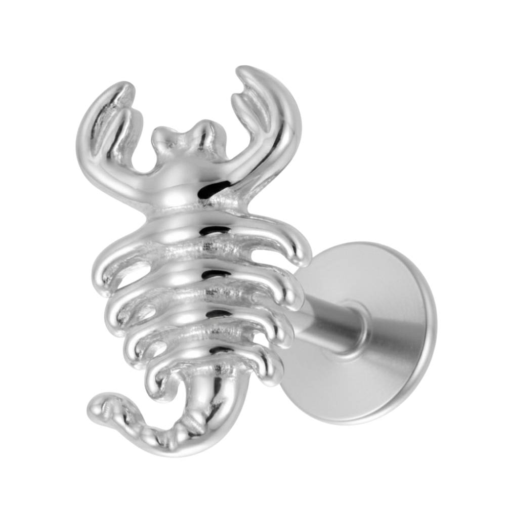 Titanium Decorative Labret - Scorpio