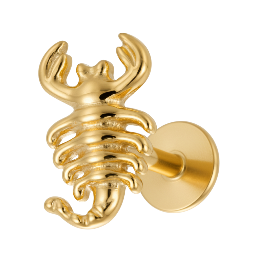 Titanium Decorative Labret - Scorpio