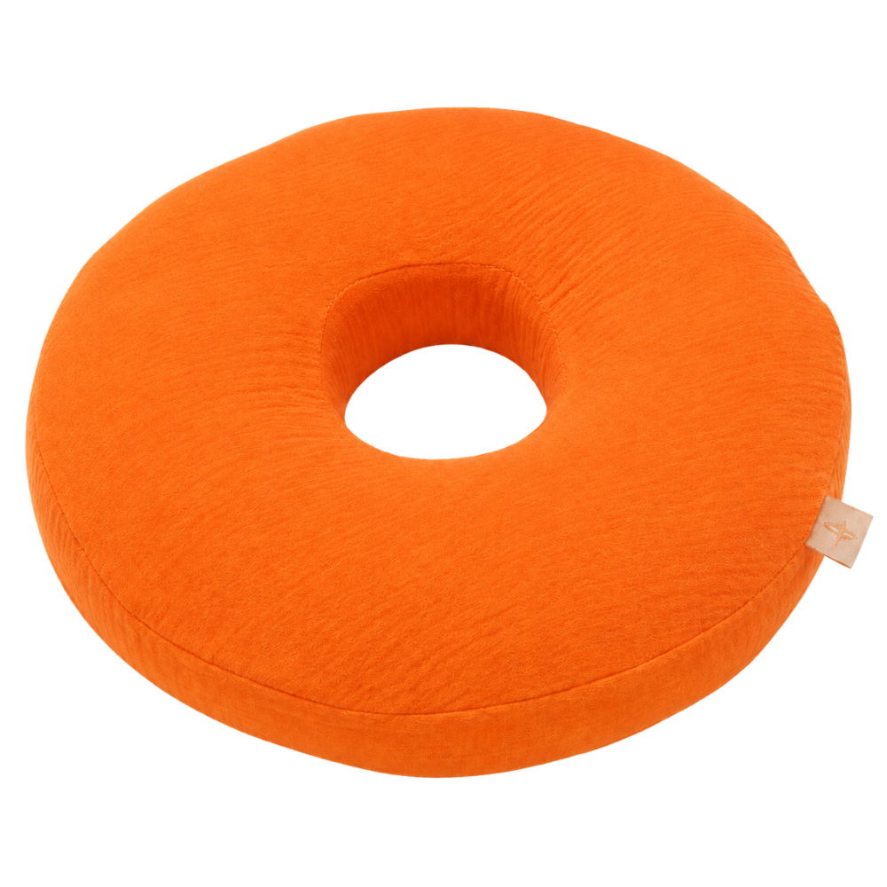 Almohada para piercing Donut de muselina - Blanco cremoso