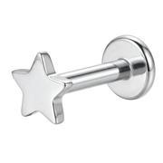 Labret de titanio - Estrella