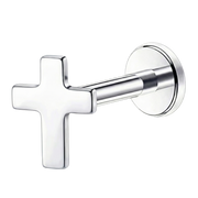 Titanium Labret - Cross