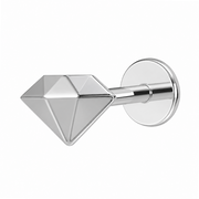 Labret Decorativo de Titanio - Diamante Geométrico