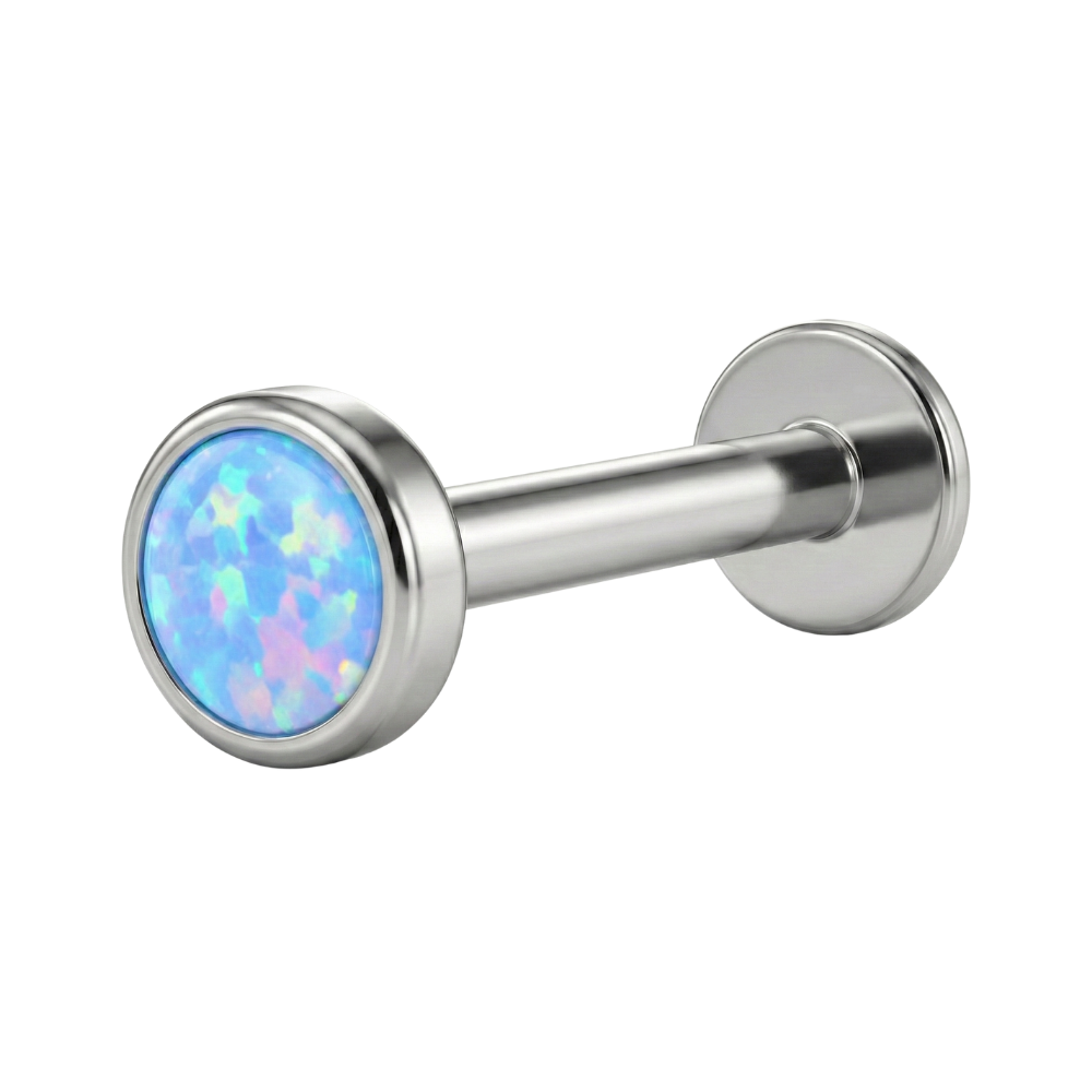 Titanium Decorative Labret - Opal
