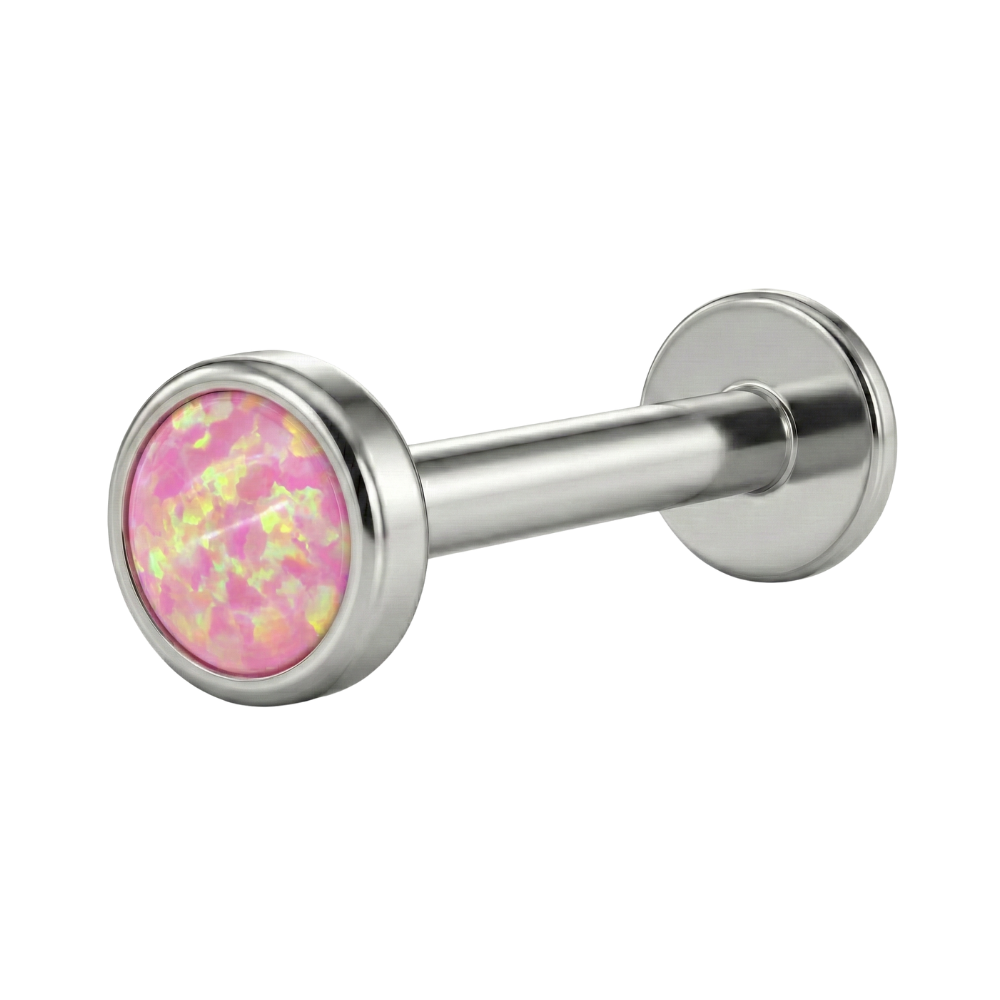 Titanium Decorative Labret - Opal