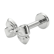 Labret decorativo de titanio - Lazo