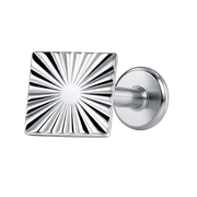 Titanium Decorative Labret - Structural Square