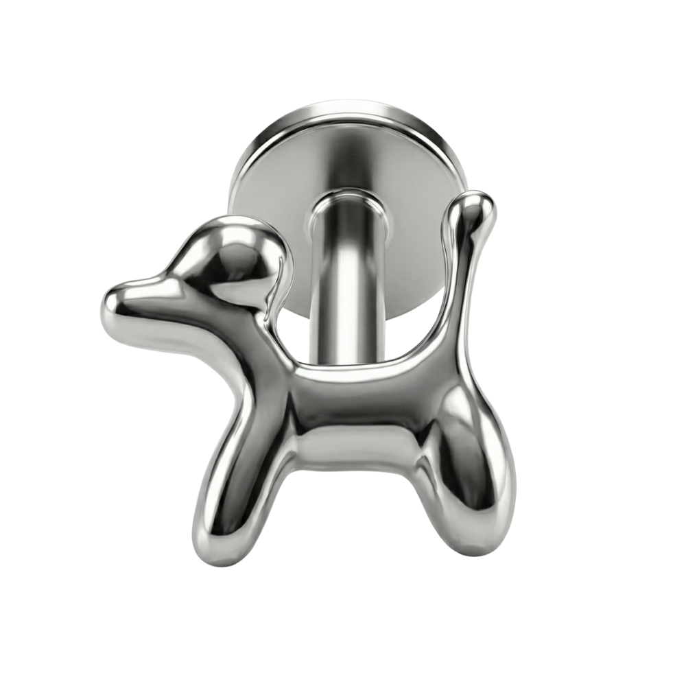 Titanium Decorative Labret - Balloon Dog