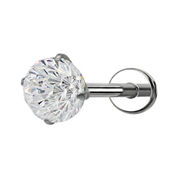 Labret decorativo de titanio - Diamante