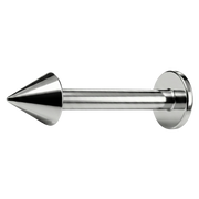Labret de titanio con cono - Rosca interna