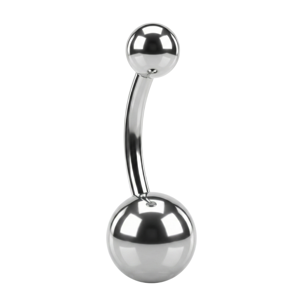 Piercing de ombligo de titanio - Bolas
