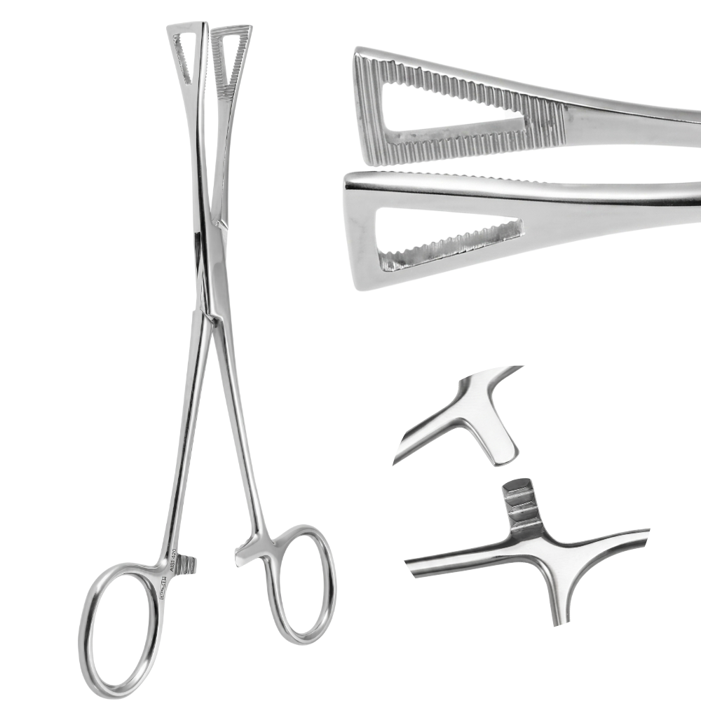 Alicates para piercing - Triángulo, Cerrado, 0,7 cm
