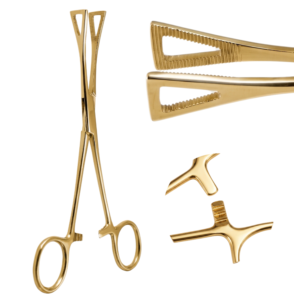 Alicates para piercing - Triángulo, Cerrado, 0,7 cm