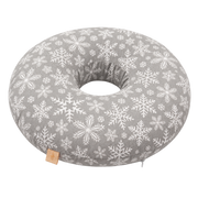 Bawełniana Poduszka Donut do Piercingu - Śnieżynki