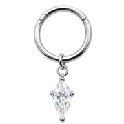 Clicker de segmento con colgante de rombo