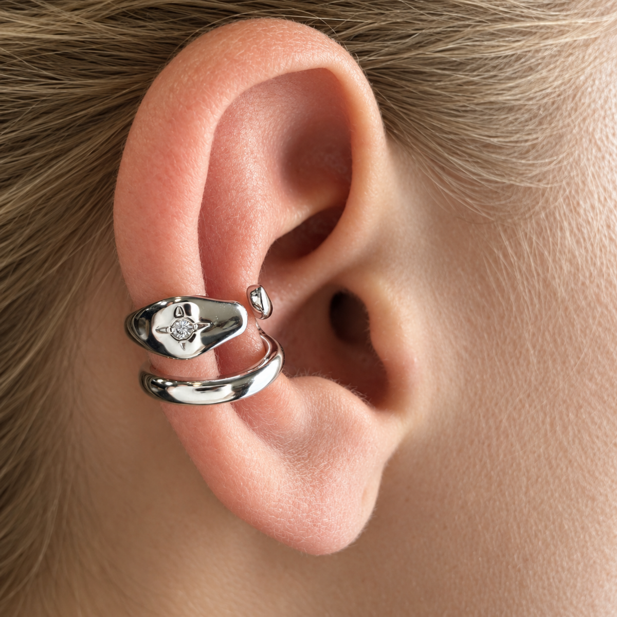 Nausznica Wąż - Ear Cuff
