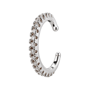 Nausznica z Rzędem Cyrkonii - Ear Cuff