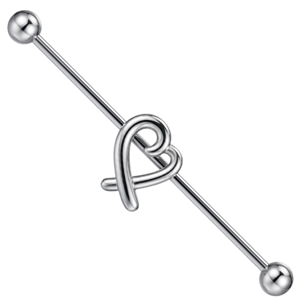 Stalowa Sztanga Ozdobna  - Serce