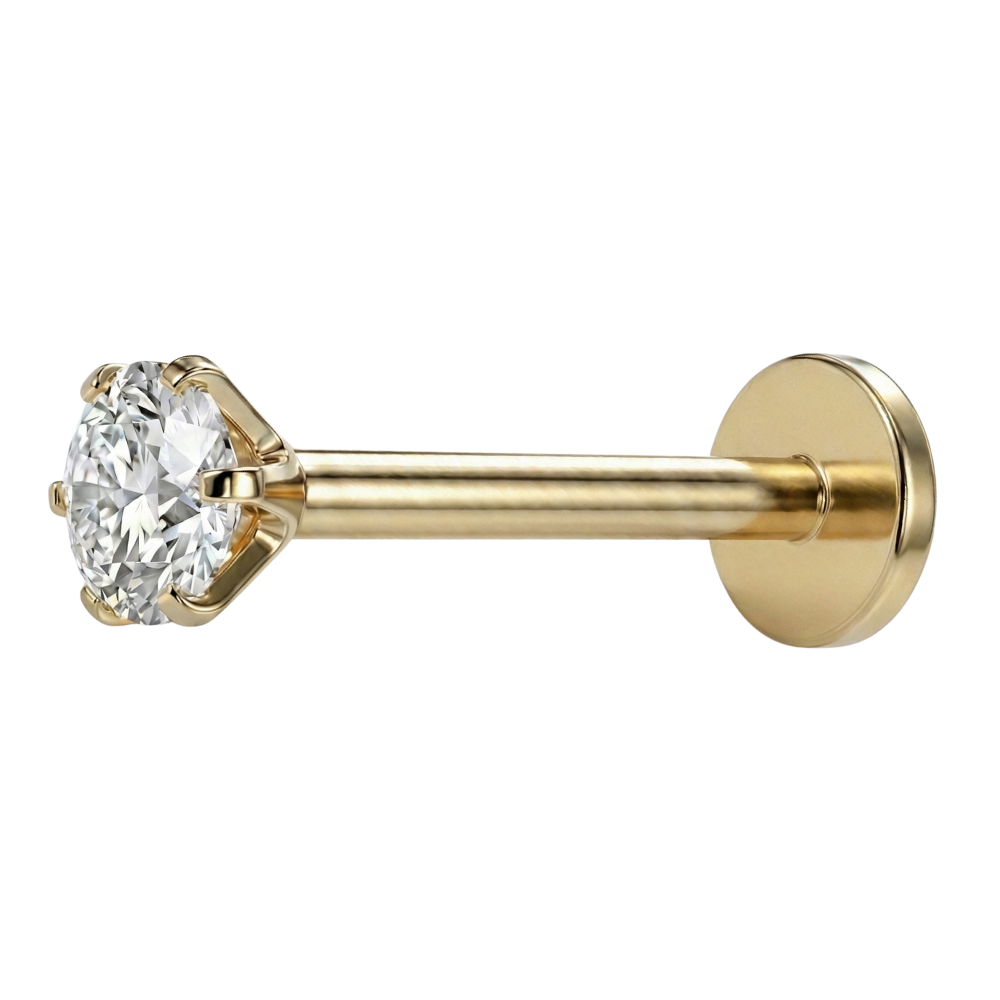 Stalowy Labret Ozdobny - Diamencik
