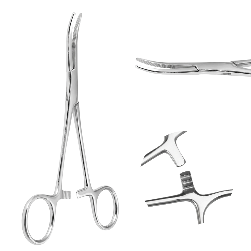 Alicates para piercing - Curvos, 14,5 cm