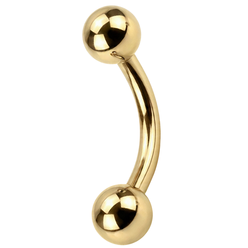 Stalowy Banan Z Kuleczkami - Z Gwintem Wewnętrznym