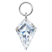 Diamond Shaped Titanium Charm Pendant