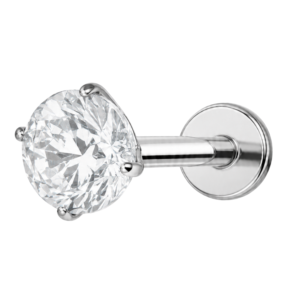 Labret Decorativo Titanio - Diamante