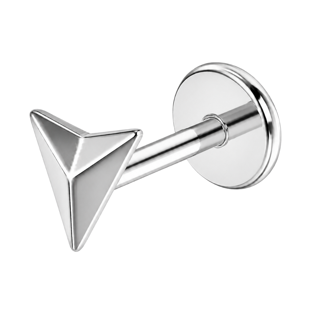 Tytanowy Labret Ozdobny Trojkacik