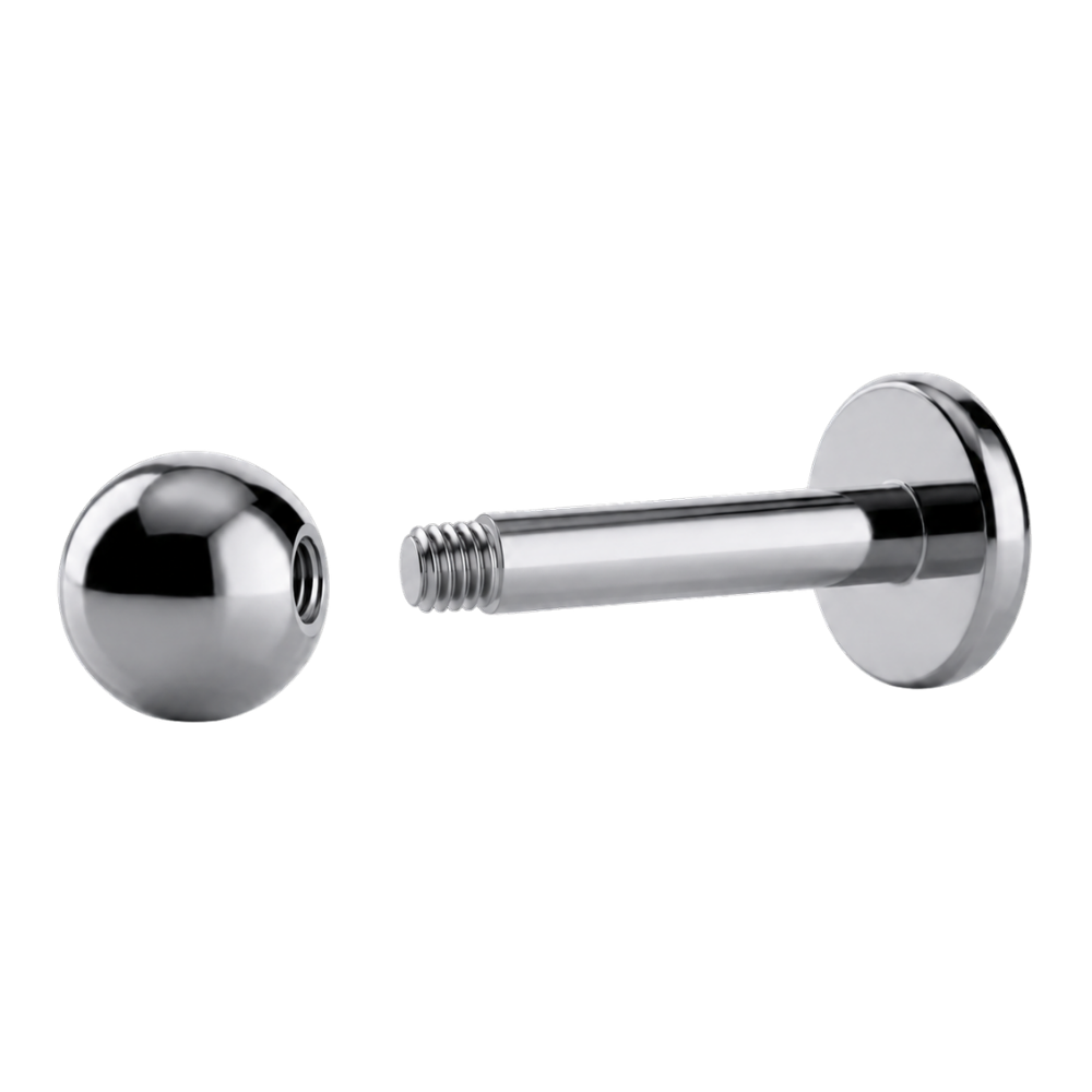 Labret De Bola De Titanio Con Rosca Externa