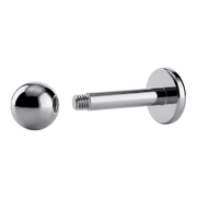 Labret De Bola De Titanio Con Rosca Externa