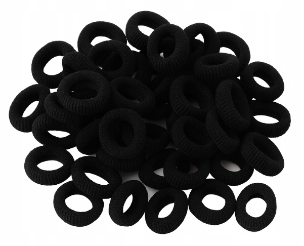 Hair Bands - Black 100pcs