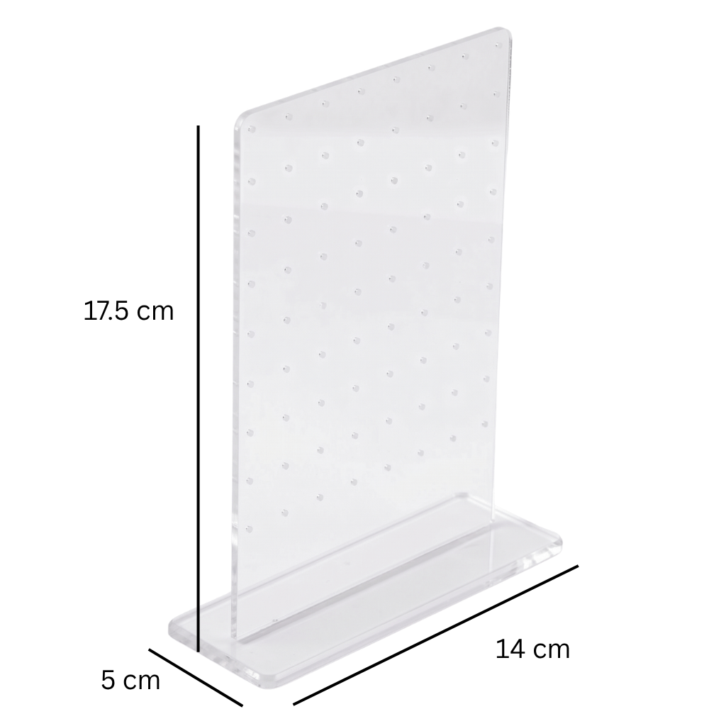 Simple Acrylic Display for Piercing Earrings – 72 places