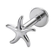 Titanium Decorative Labret - Starfish